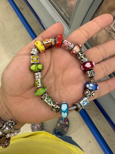 Bracciale pandora con charms - bracciale,