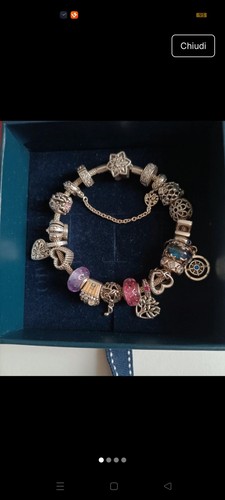 Bracciale pandora con charms - con,