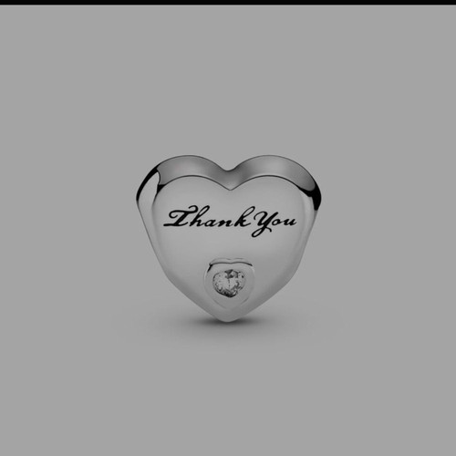 Charm pandora cuore con pietra - charm,